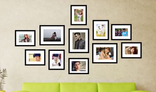 照片墙怎么挂 9个相框的照片墙怎么挂