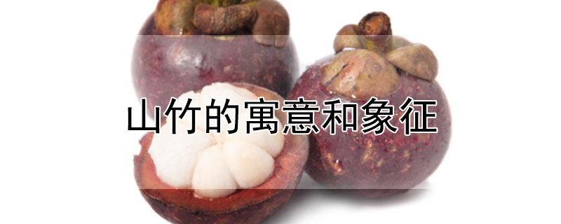 山竹的寓意和象征（山竹的寓意和象征是什么）