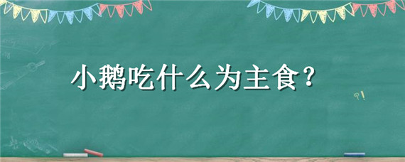 小鹅吃什么为主食（小鹅吃什么东西作为食物）