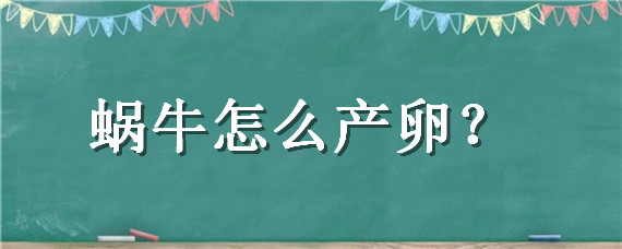 蜗牛怎么产卵 蜗牛怎么产卵的,视频