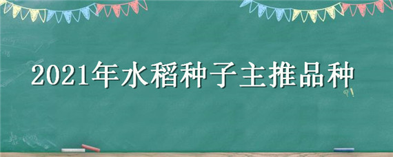 2021年水稻种子主推品种 2021年水稻种子主推品种是什么