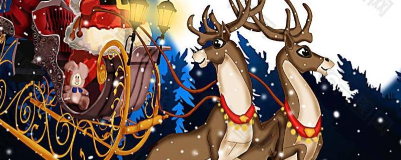 圣诞老人骑的是什么鹿（圣诞老人是骑什么鹿送礼物的）