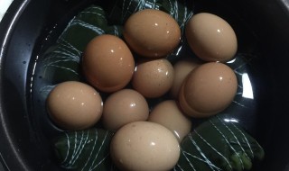 粽子叶煮鸡蛋可以吗（用粽叶煮鸡蛋）
